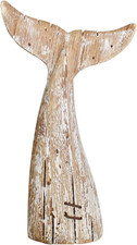 Wooden Whale Tail Decor, Decorative Nautical Whale Rustic Ocean Sea Beach Themed