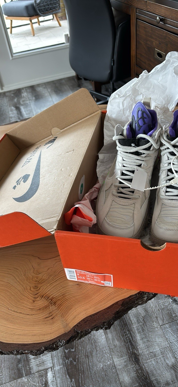 Size 9 mens - Off-White x Nike Air Terra Forma White thumbnail 4