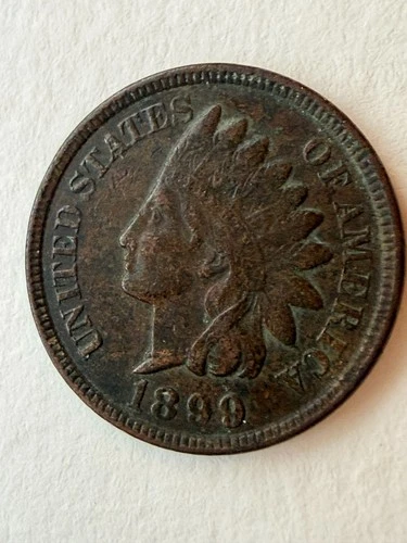 1899 Indian Head Cent Penny US Coin Nice Brown Better Grade Album Filler