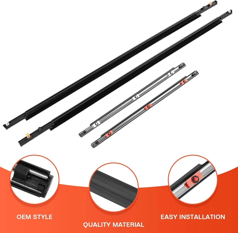 Window Moulding Trim Front Rear Seal Outside for Toyota FJ Cruiser 2007-2014 Foto 4 de 4