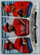 2018 Bowman Scott Kingery Franklyn Kilome Sixto Sanchez Chrome Talent Pipeline