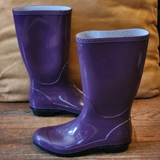 Hi-Tec Tall Ruber Boots Womens Size 10 Plum