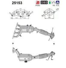 AS Katalysator 25153 für MAZDA BL MZR BL12 BL14