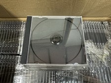 10.4mm Standard Black 1 Disc CD Jewel Case Lot Of 10