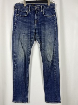 EDWIN ED-55 Denim Blue Regular Tapered Jeans Size W33 L34
