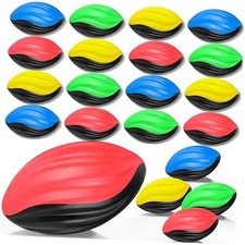 20 Pack Mini Footballs Bulk 7 Inch Small Toy Footballs Blue Color Series