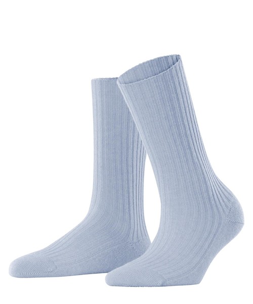 Damen Socken Falke Cosy Wool Boot W, Wolle Kaschmir, Blau 6594, Gr. 39-42-image