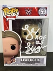 LEX LUGER HAND SIGNED FUNKO POP! 159 WWE WWF AUTOGRAPHED WRESTLING FIGURE W/ COA