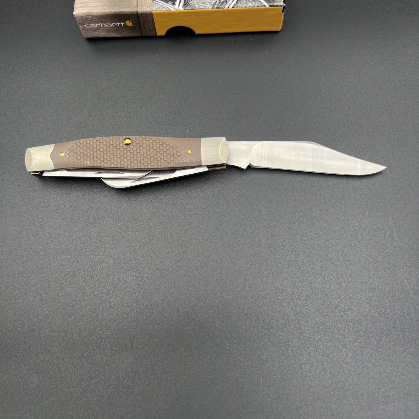 Carhartt Case XX Collab Stockman Stainless Folding Knife 10375 SS. Mint in Box