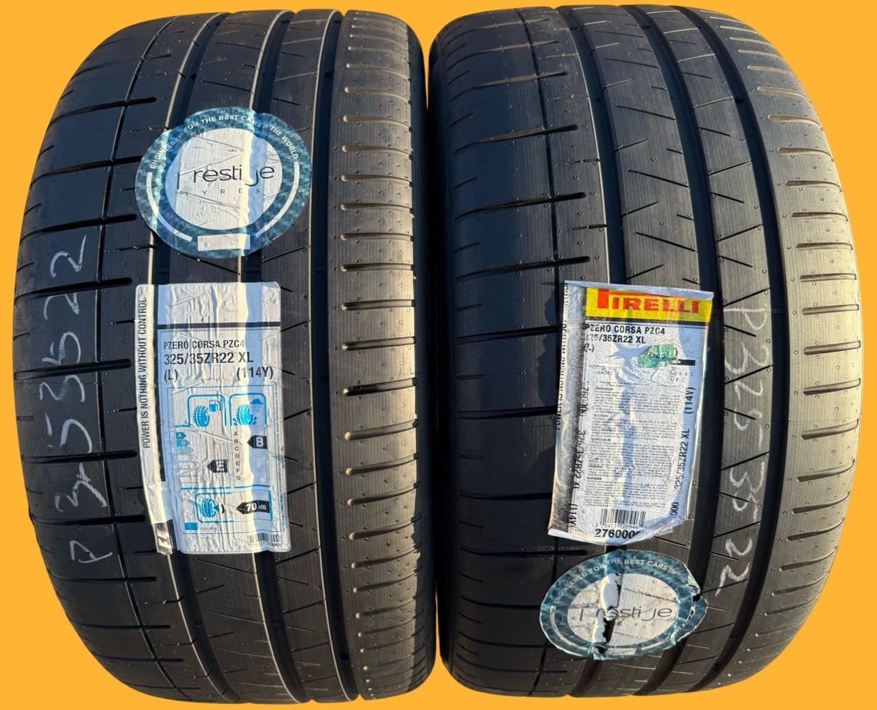 TWO BRAND NEW 325/35ZR22 (114Y) Pirelli P Zero Corsa PZC4 L Lamborghini Tires