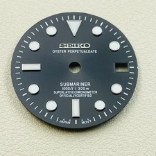 28.5mm Watch Dial Blue Green Luminous For NH35 NH36 Movement SUB Dials Mod Parts