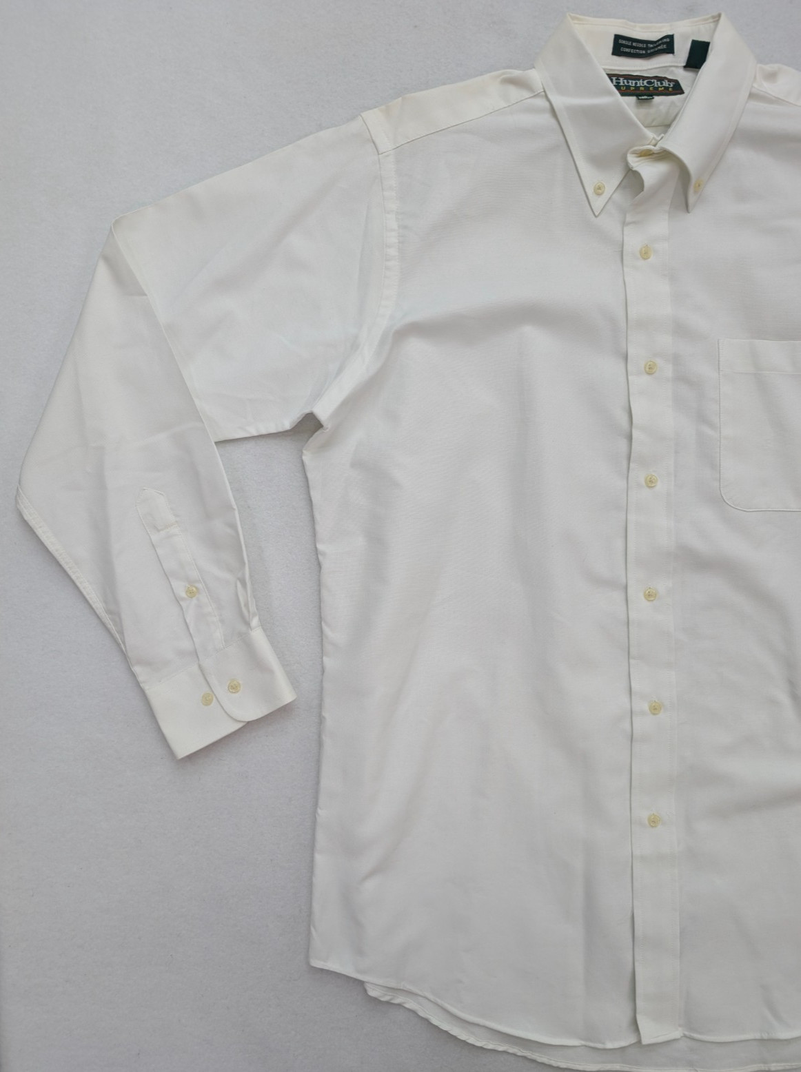 Hunt Club Supreme Men's Dress Shirt Size 16 x 34/35 White Button-Down thumbnail 5