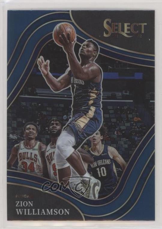 2021-22 Panini Select Courtside Blue Prizm Zion Williamson #295 0m81
