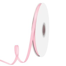1/4-inch x 100 Yards Double Face Pink Satin Ribbon 100 Polyester for Crafts