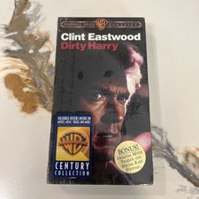 Sealed - Dirty Harry Vhs Tape Watermarks Warner Bros Sticker Clint Eastwood