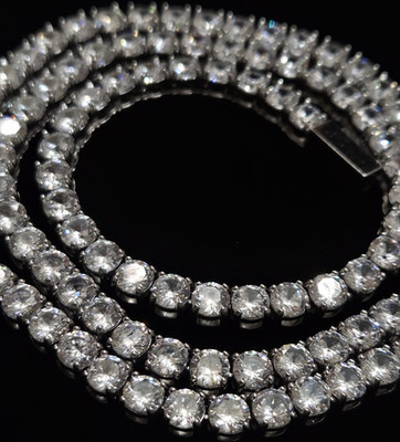 Cubic Zirconia Tennis Chain 22 Inch 5mm 
