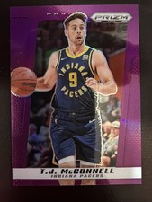 2024-25 Panini Prizm Deca TJ McConnell Purple Prizm /99 #73 Indiana Pacers