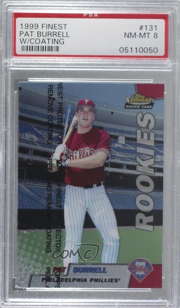 1999 Topps FINEST W/COATING #131 Pat Burrell front