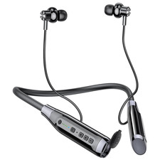 Sport Neckband Headphones Bluetooth 6.0, IPX7 Waterproof Earbuds 100H Playtime