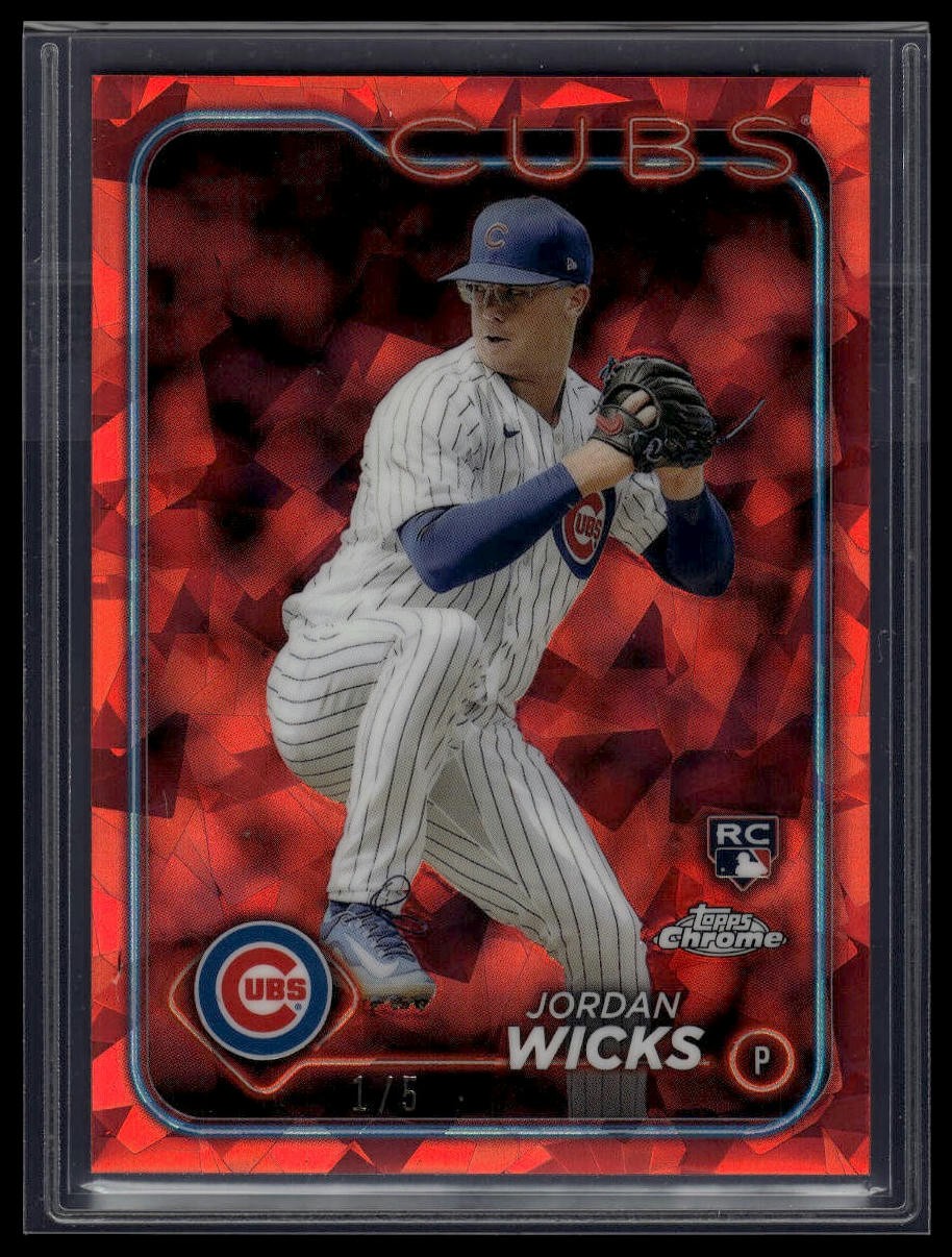 2024 Topps Chrome Sapphire Edition #613 Jordan Wicks Red #/5