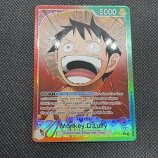 Monkey.D.Luffy Alt Art OP13-001 Carrying On His Will One Piece Foil NM Mt Card