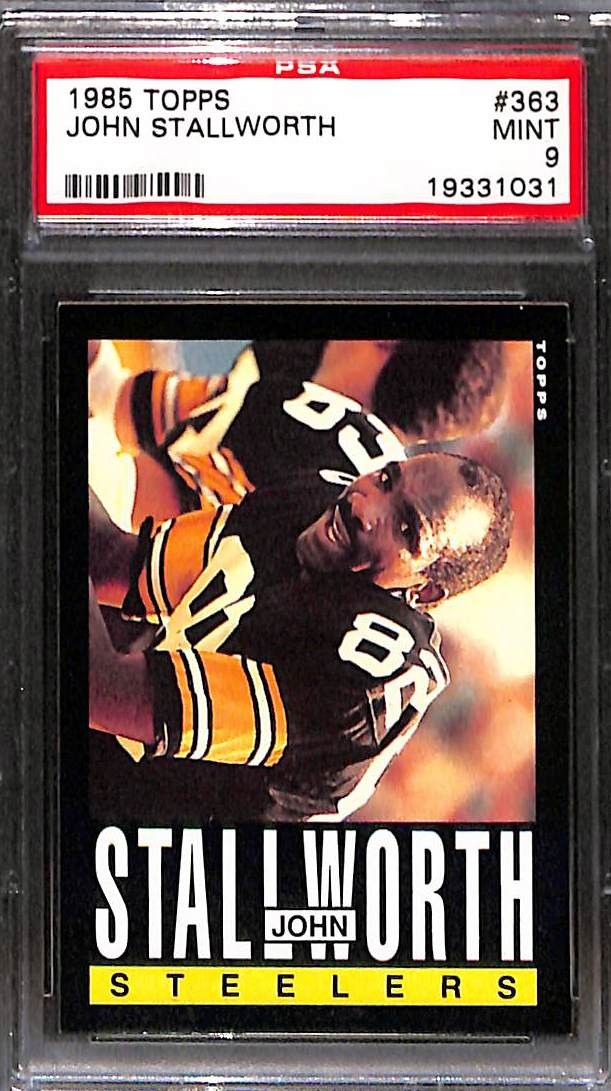 1985 TOPPS #363 JOHN STALLWORTH PSA 9 Mint 19331031 