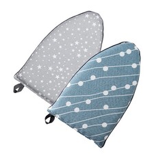 2 Pcs Tabletop Ironing Pad Handheld Plate Board Mitt Glove for Steamer