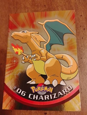 Near Mint Rare Holo Pokemon Charizard #6 T.V. Topps Chrome 2000 Foil Base Set - Image 1 of 2