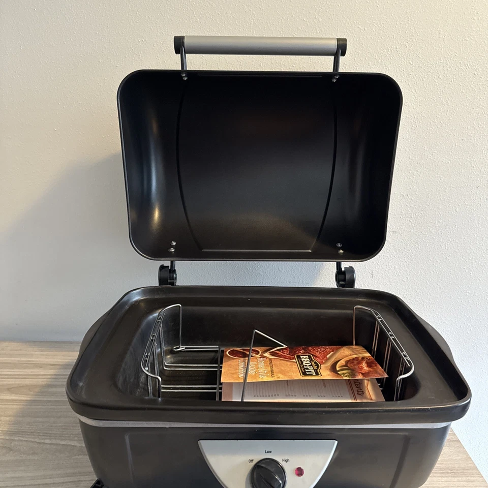 RIVAL Olla de Vajilla Barbacoa Pit Encimera Eléctrica Interior Tostador Lento Parrilla de Carne BB100 Foto 3 de 4