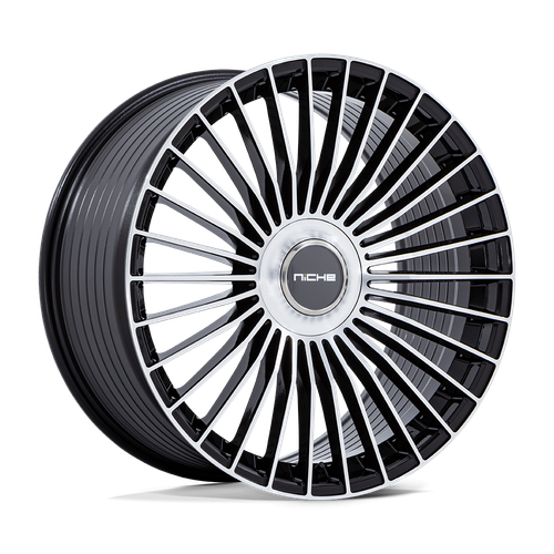 21x9 Niche NC282 Serene Gloss Black W/ Machined Face Wheel 5x112/5x120 (20mm)