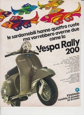 advertising Pubblicità-MOTO  VESPA RALLY 200  1973  PIAGGIO SCOOTER ITALIANI