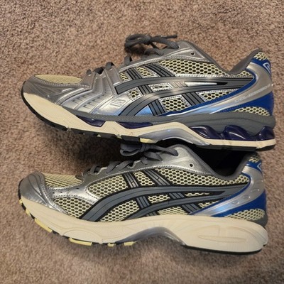Size 11.5 - ASICS Gel Kayano 14 Soft Yellow Silver Blue