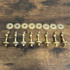 Drexel Esperanto Drawer Pulls (8) Teardrop Dresser Nightstand Backplate Vintage