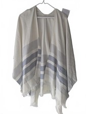 NWT Lightweight Striped Poncho Shawl Wrap