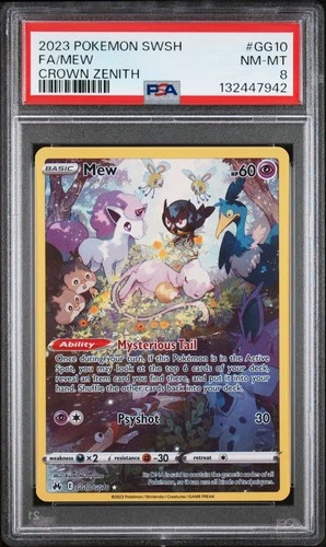 2023 Pokemon Mew #GG10/GG70 Crown Zenith PSA 8