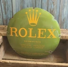Vintage Rolex Watches Submariner Porcelain Enamel Metal Advertising Sign