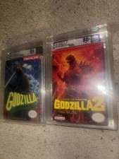 Godzilla 1 & 2 NES Nintendo Factory Sealed New VGA 85 & 80+ Rare ⚡️⚡️⚡️