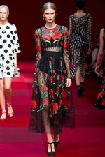Women Dolce & Gabbana Dress Red Tulle 34 / XS / 42