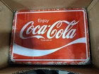 Coca-Cola Vintage Style Advertising Sign Red White Metal Soda Collectible
