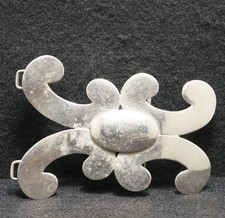 WG09106 FANTASTIC VINTAGE 1970s ABSTRACT ARTWORK FASHION UNISEX BELT BUCKLE