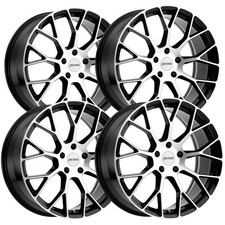 Set Of 4 Petrol P2b 19x8 5x112 32mm Blackmachined Wheels Rims 19 Inch