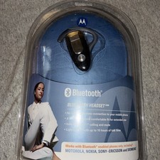 VTG NOS Motorola Bluetooth Wireless Headset H500 Black NEW SEALED 2005