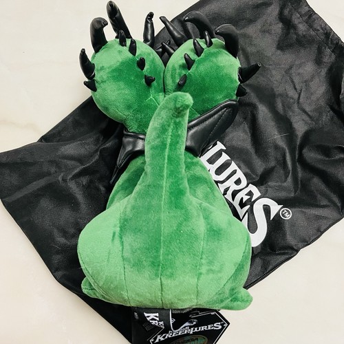KILLSTAR KREEPTURES Hydra Draconite Green Dragon Two Headed Plush NWT New In Bag - Picture 4 of 8