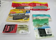 mix lot 6 pack Bate, custom lures, Berkley power bait, Big bite baits Gary Yamam