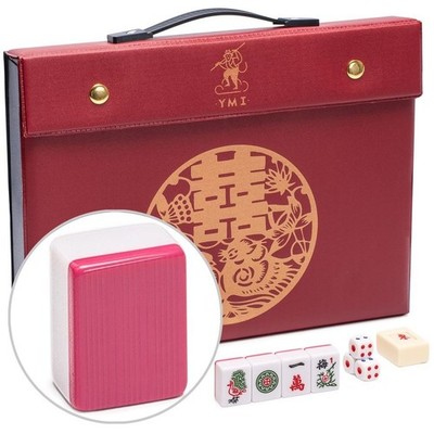 Yellow Mountain Imports Chinese Mahjong Set -  Rouge Harmony 
