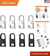 Urmspst Zipper Pull Replacement , 8 Pcs Detachable Zipper Pull Tabs for Boots