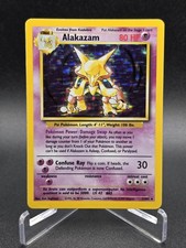 Pokémon TCG Alakazam 1999 Set Base Holo Unlimited Carta Rara 1/102 NM