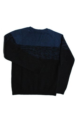 Louis Louise Boys Navy Black Striped Wool Knitted Blended Sweater Top Size 10y - Picture 3 of 6