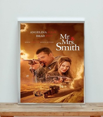 Mr and Mrs Smith Action Romance Movie Poster
