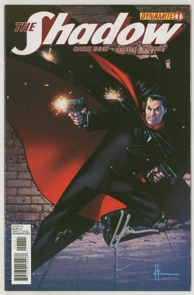 Signed / Autograph The Shadow #1 1:4 Howard Chaykin Variant Cover Art Comic Art